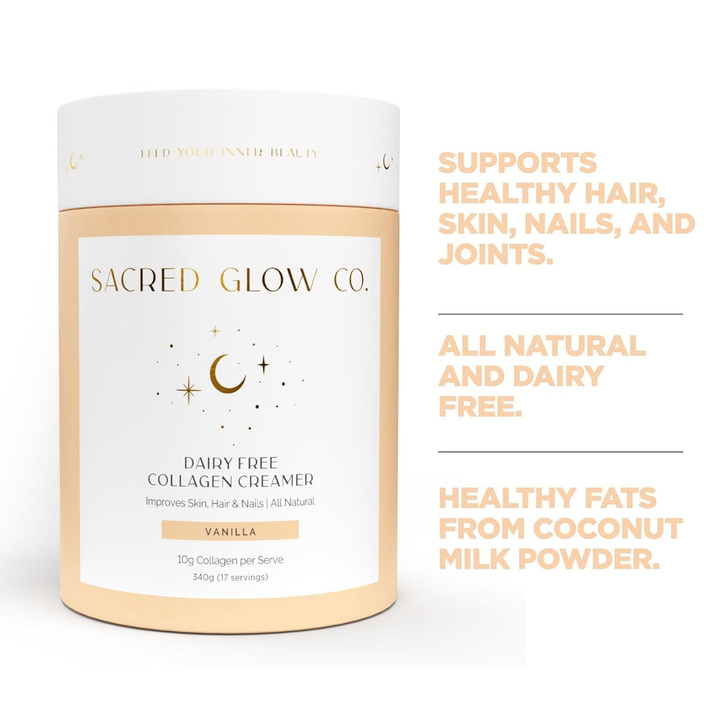 Dairy Free Collagen Creamer - Vanilla